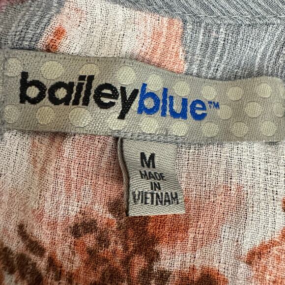 Bailey Blue Cold Shoulder Floral Maxi Dress Size M - Picture 8 of 10